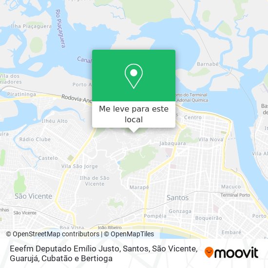 Eeefm Deputado Emílio Justo mapa