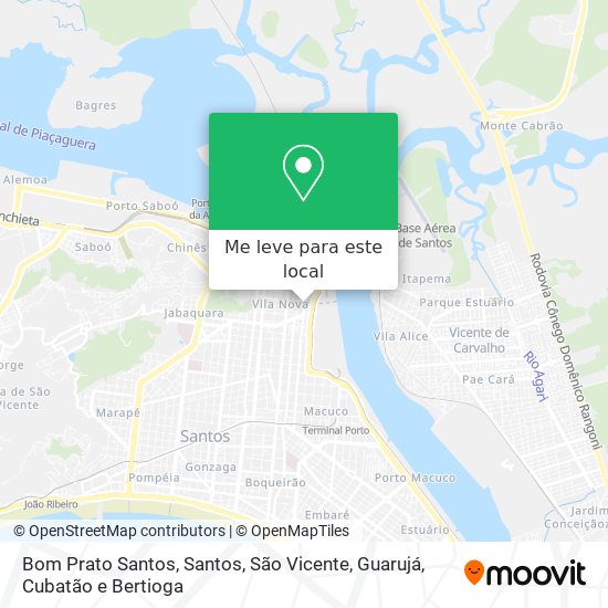Bom Prato Santos mapa