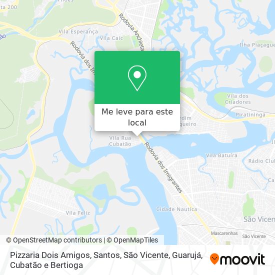 Pizzaria Dois Amigos mapa