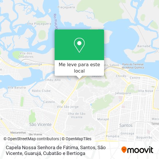 Capela Nossa Senhora de Fátima mapa