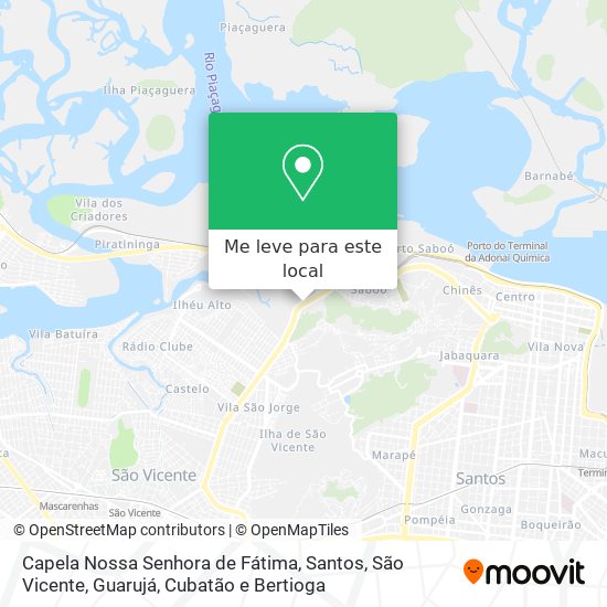 Capela Nossa Senhora de Fátima mapa