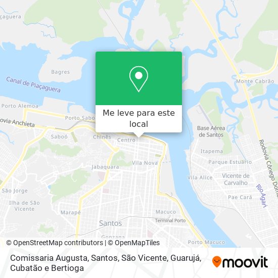 Comissaria Augusta mapa