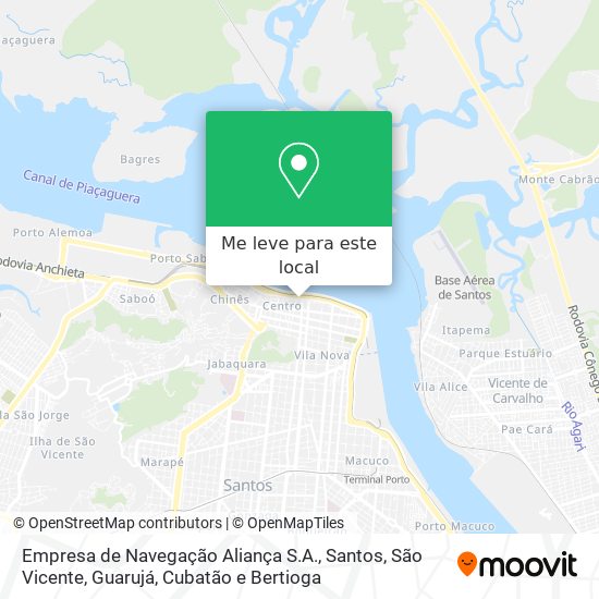 Empresa de Navegação Aliança S.A. mapa