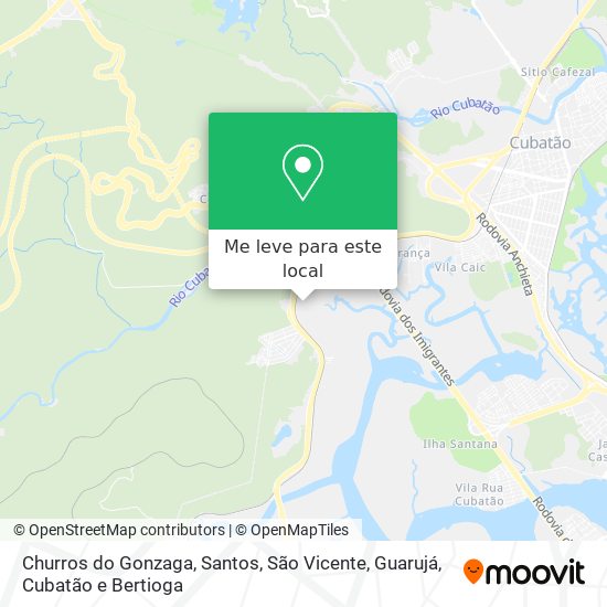 Churros do Gonzaga mapa