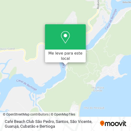 Café Beach Club São Pedro mapa