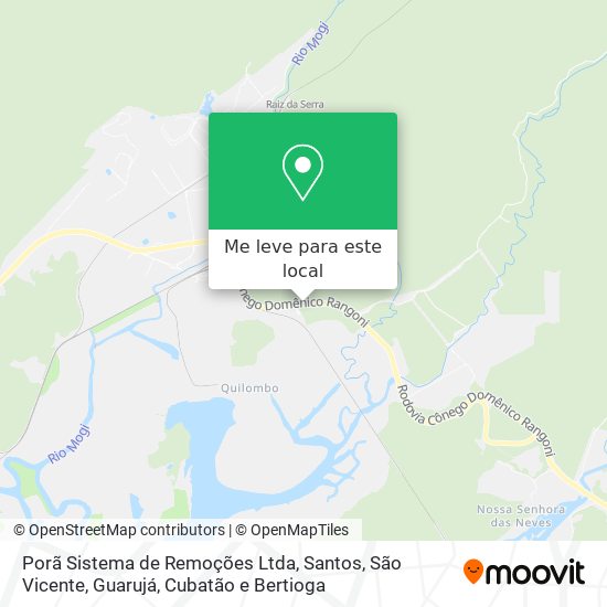 Porã Sistema de Remoções Ltda mapa