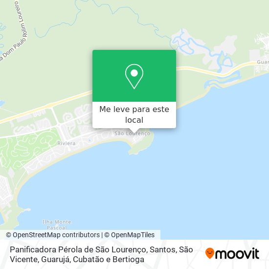 Panificadora Pérola de São Lourenço mapa