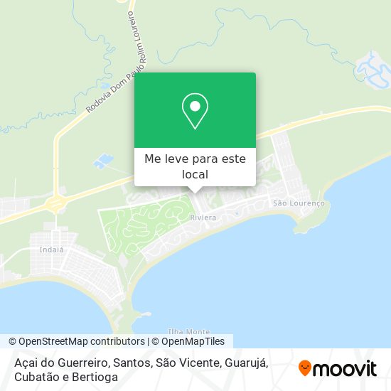 Açai do Guerreiro mapa