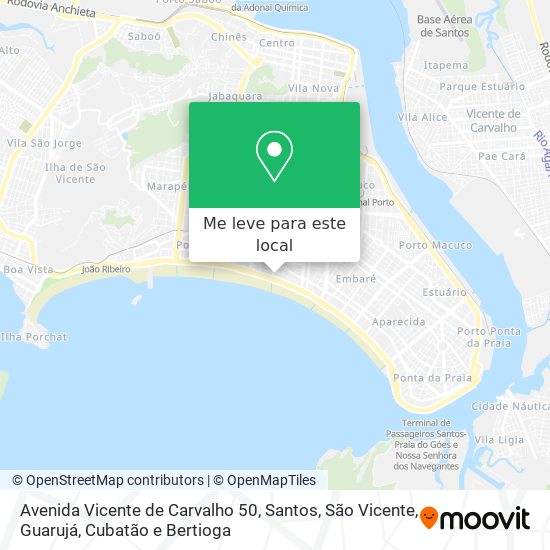 Avenida Vicente de Carvalho 50 mapa