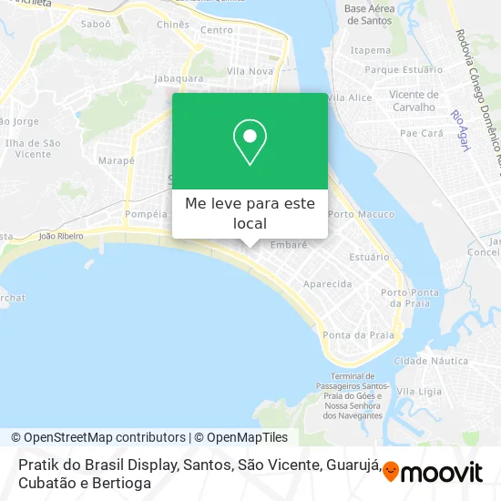 Pratik do Brasil Display mapa