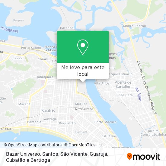 Bazar Universo mapa