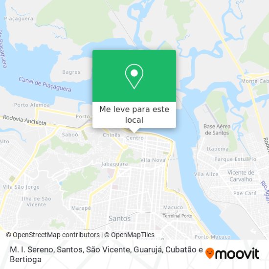 M. I. Sereno mapa