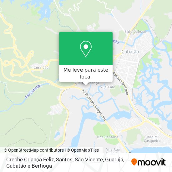 Creche Criança Feliz mapa