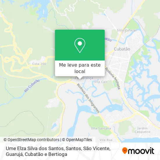 Ume Elza Silva dos Santos mapa