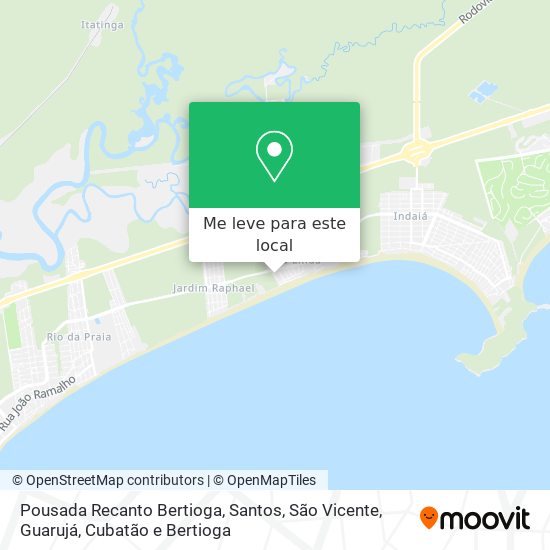 Pousada Recanto Bertioga mapa