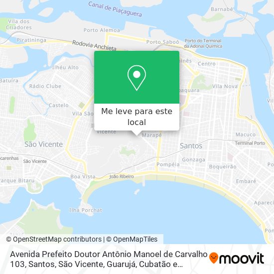 Avenida Prefeito Doutor Antônio Manoel de Carvalho 103 mapa