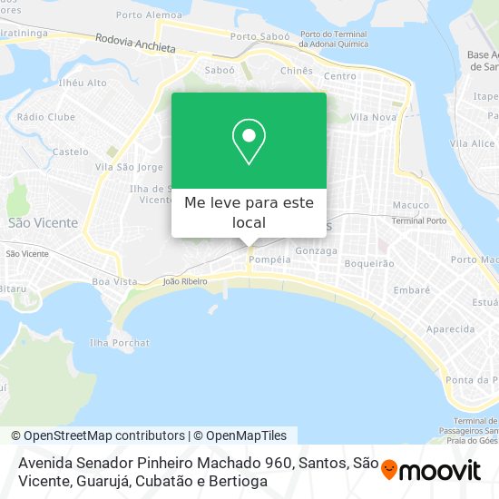 Avenida Senador Pinheiro Machado 960 mapa