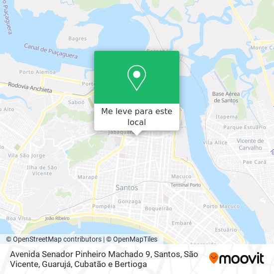 Avenida Senador Pinheiro Machado 9 mapa
