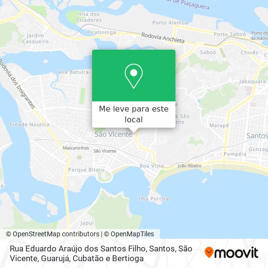 Rua Eduardo Araújo dos Santos Filho mapa