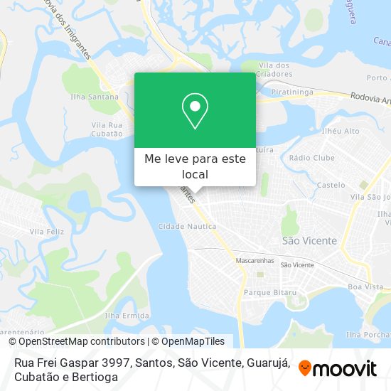 Rua Frei Gaspar 3997 mapa