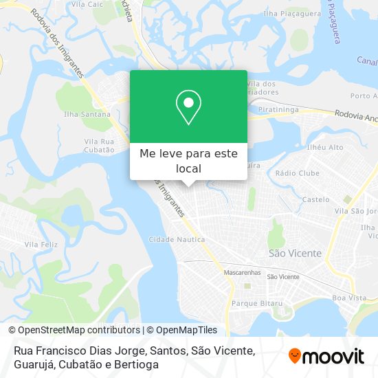 Rua Francisco Dias Jorge mapa