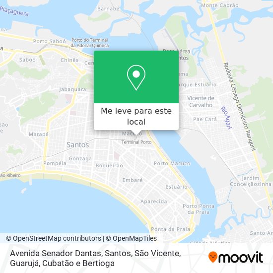 Avenida Senador Dantas mapa