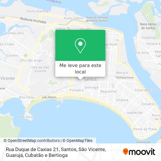 Rua Duque de Caxias 21 mapa