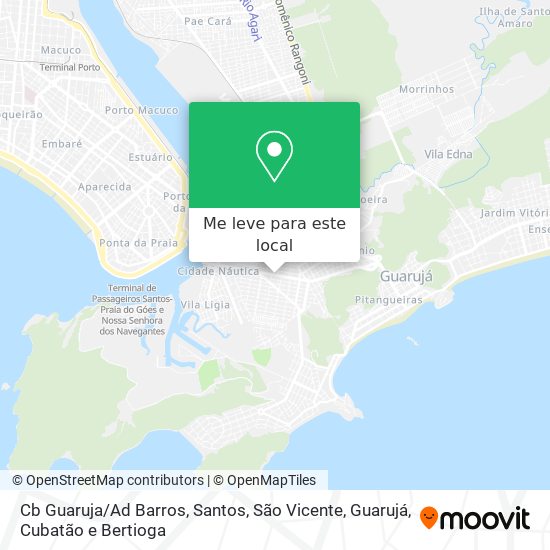 Cb Guaruja/Ad Barros mapa