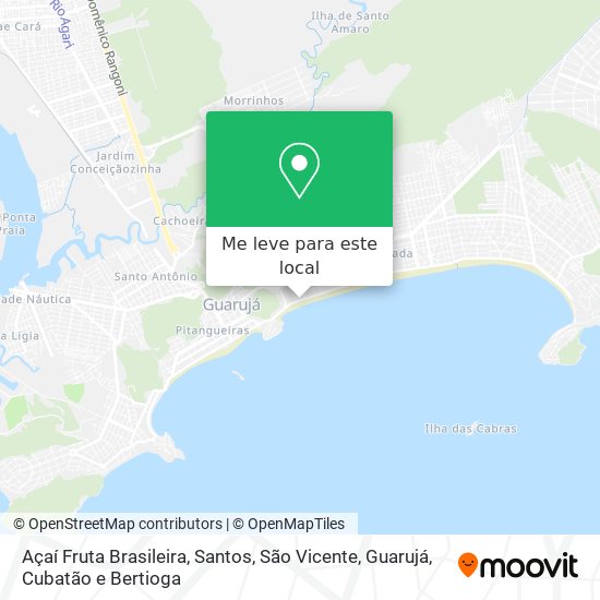 Açaí Fruta Brasileira mapa