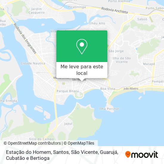 Estação do Homem mapa