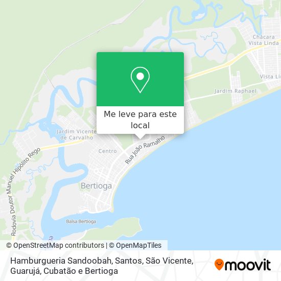 Hamburgueria Sandoobah mapa