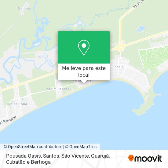 Pousada Oásis mapa