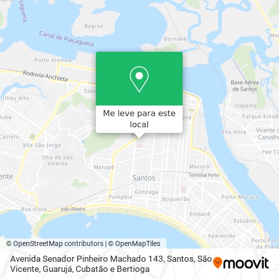 Avenida Senador Pinheiro Machado 143 mapa