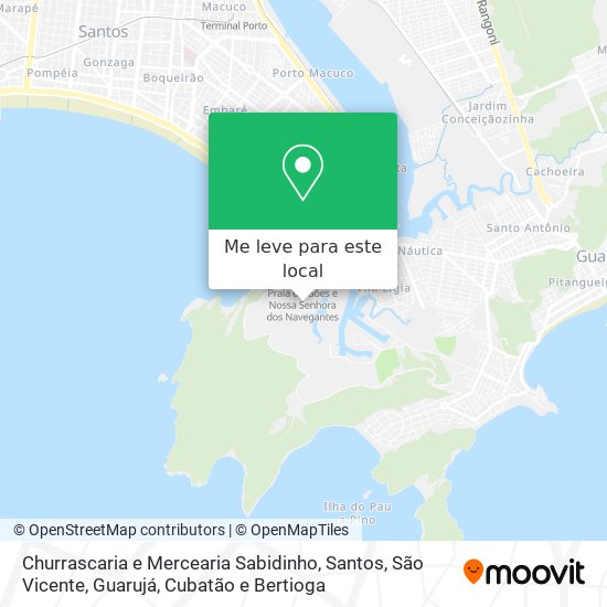 Churrascaria e Mercearia Sabidinho mapa