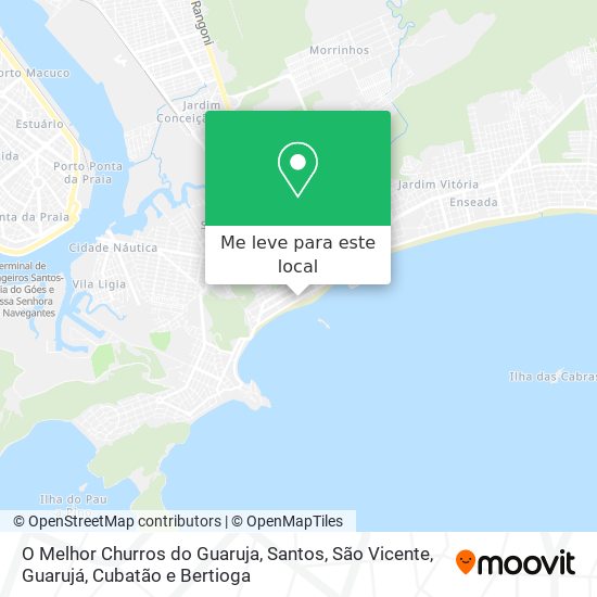 O Melhor Churros do Guaruja mapa