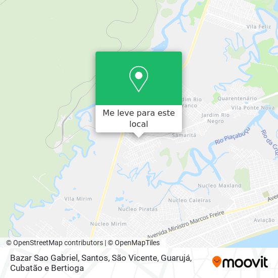 Bazar Sao Gabriel mapa