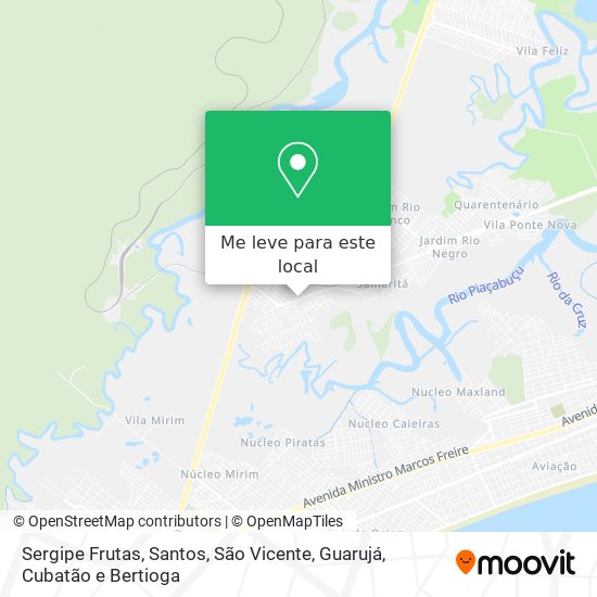 Sergipe Frutas mapa