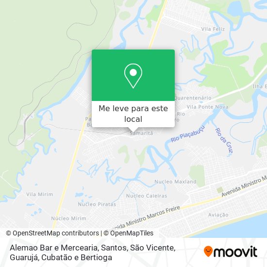 Alemao Bar e Mercearia mapa