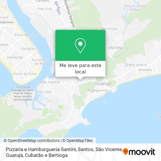 Pizzaria e Hamburgueria Santini mapa