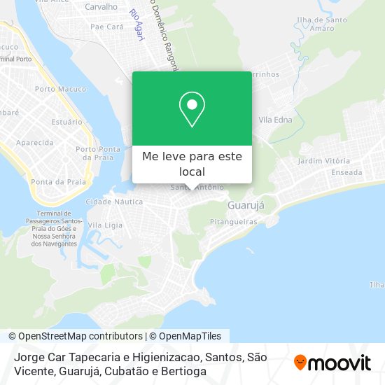 Jorge Car Tapecaria e Higienizacao mapa