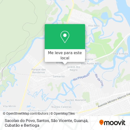 Sacolao do Povo mapa