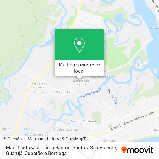 Marli Lustosa de Lima Santos mapa