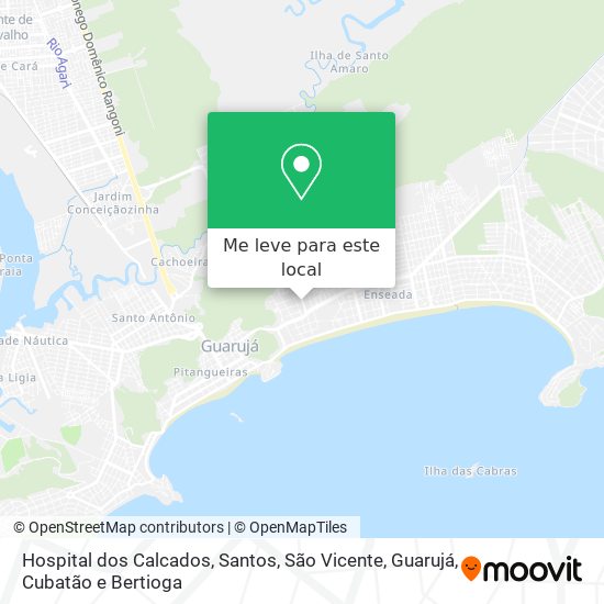 Hospital dos Calcados mapa