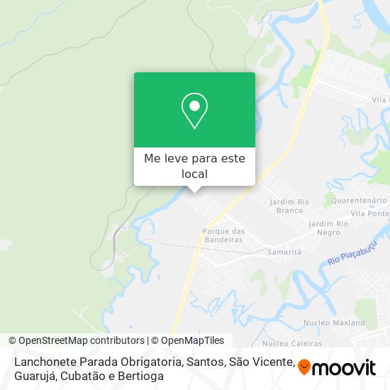 Lanchonete Parada Obrigatoria mapa