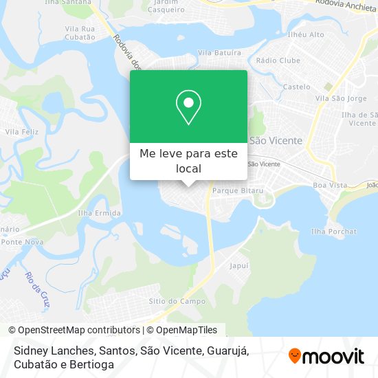Sidney Lanches mapa