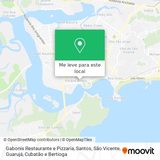 Gabonis Restaurante e Pizzaria mapa