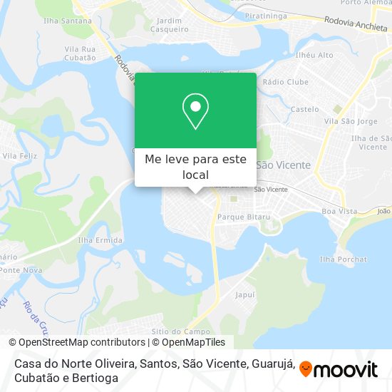 Casa do Norte Oliveira mapa