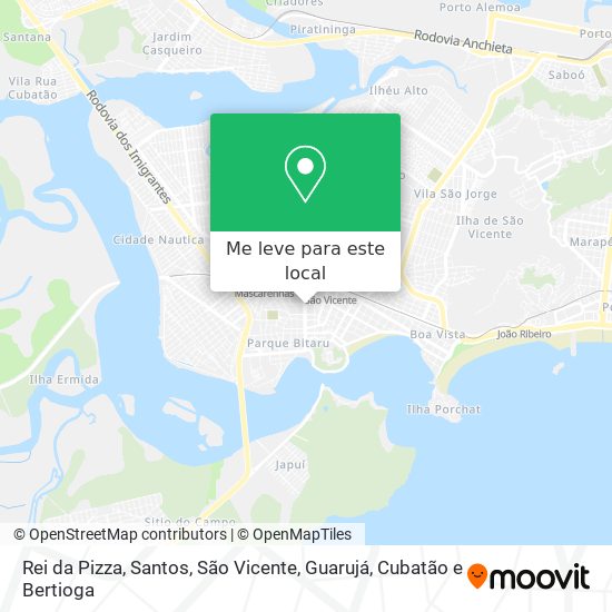 Rei da Pizza mapa