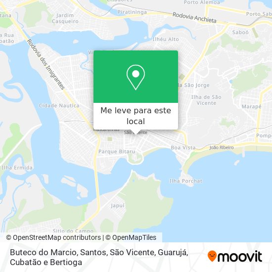 Buteco do Marcio mapa