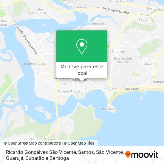 Ricardo Gonçalves São Vicente mapa